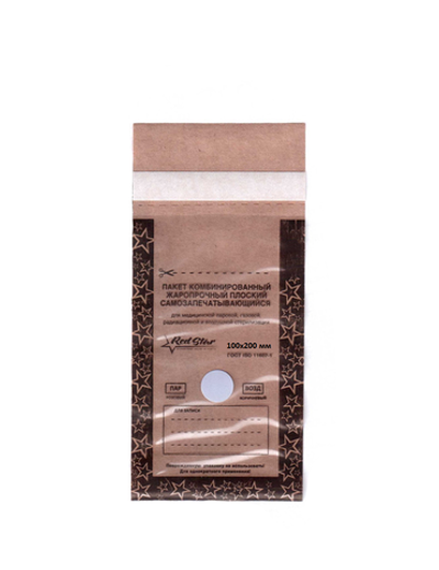 Пакеты комбинированные Крафт 100*200 100 шт, Red Star