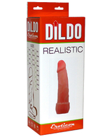 Фаллоимитатор UltraSkin с выпуклым рисунком у основания (Цвет: телесный)