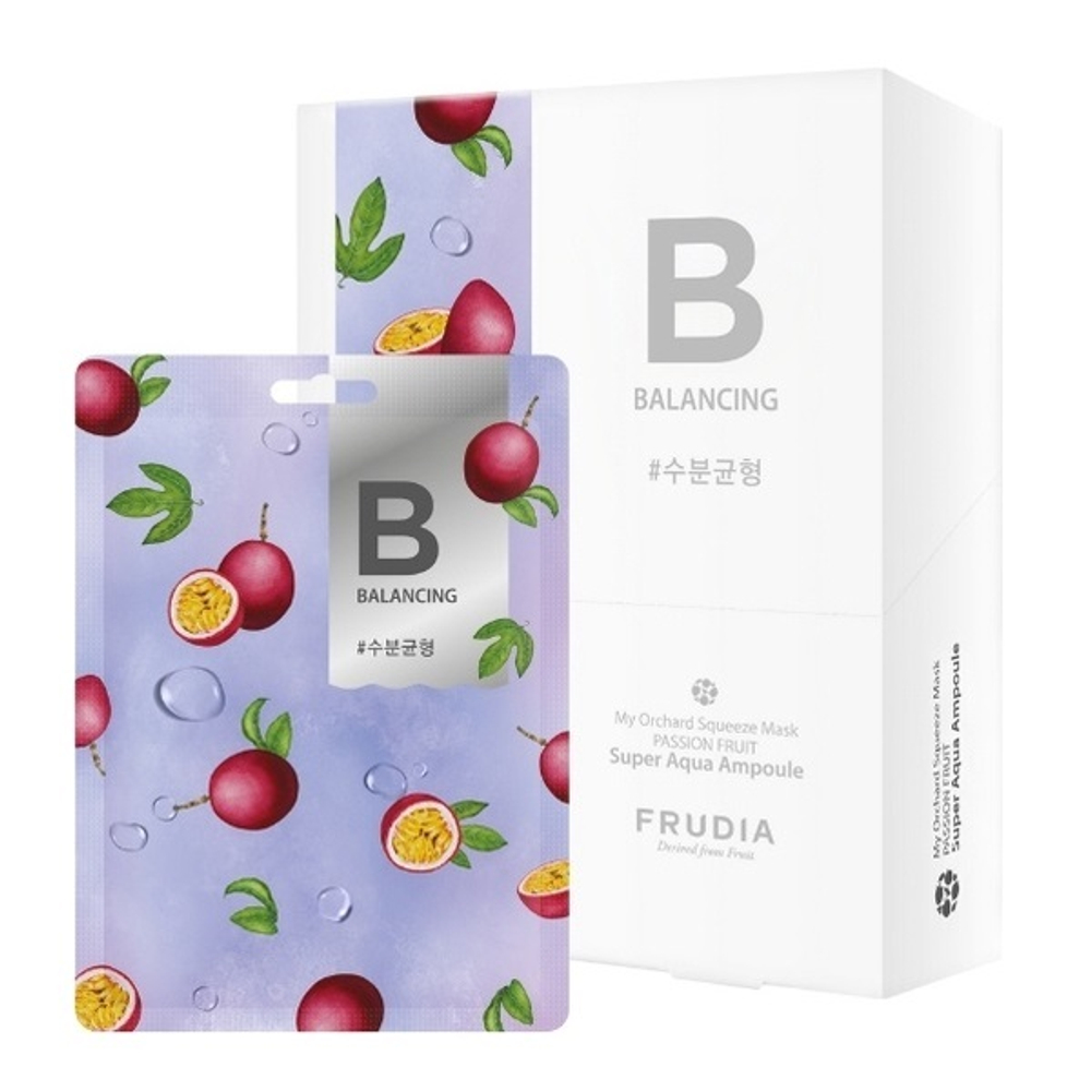 Маска для лица с маракуйей Frudia My Orchard Squeeze Mask Passion Fruit 10x20мл