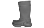 Crocs x Balenciaga Balenciaga hole shoes concept integrated into mid-tube boots men's gray