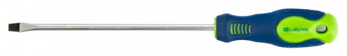 11869 Отвертка, SL5,0 х 150 мм, CrV, 2-х компонентная рукоятка Сибртех