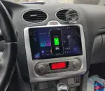 Магнитола для Ford Focus 2 2004-2011 (климат) - FarCar BX003M-360 монитор 9.5" 2K QLED на Android 13, Быстрая, CarPlay, 4G SIM-слот, 4 камеры в комплекте