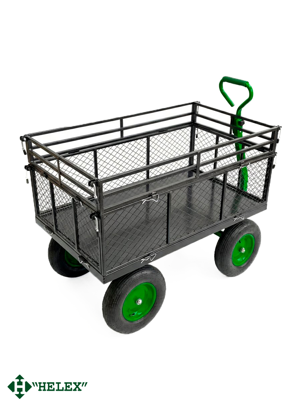 Садовая тележка черная/зеленая G204