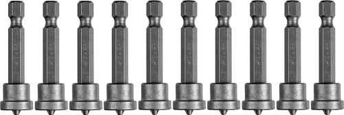 Бита ЗУБР ″Мастер″ Phillips, с ограничителем, 50 мм, тип хвостовика E 1/4″, Cr-V, 10 шт в слайде