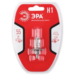 ЭРА Автолампа Н1 12V 55W P14,5s BL (лампа головного света, противотуманные огни)