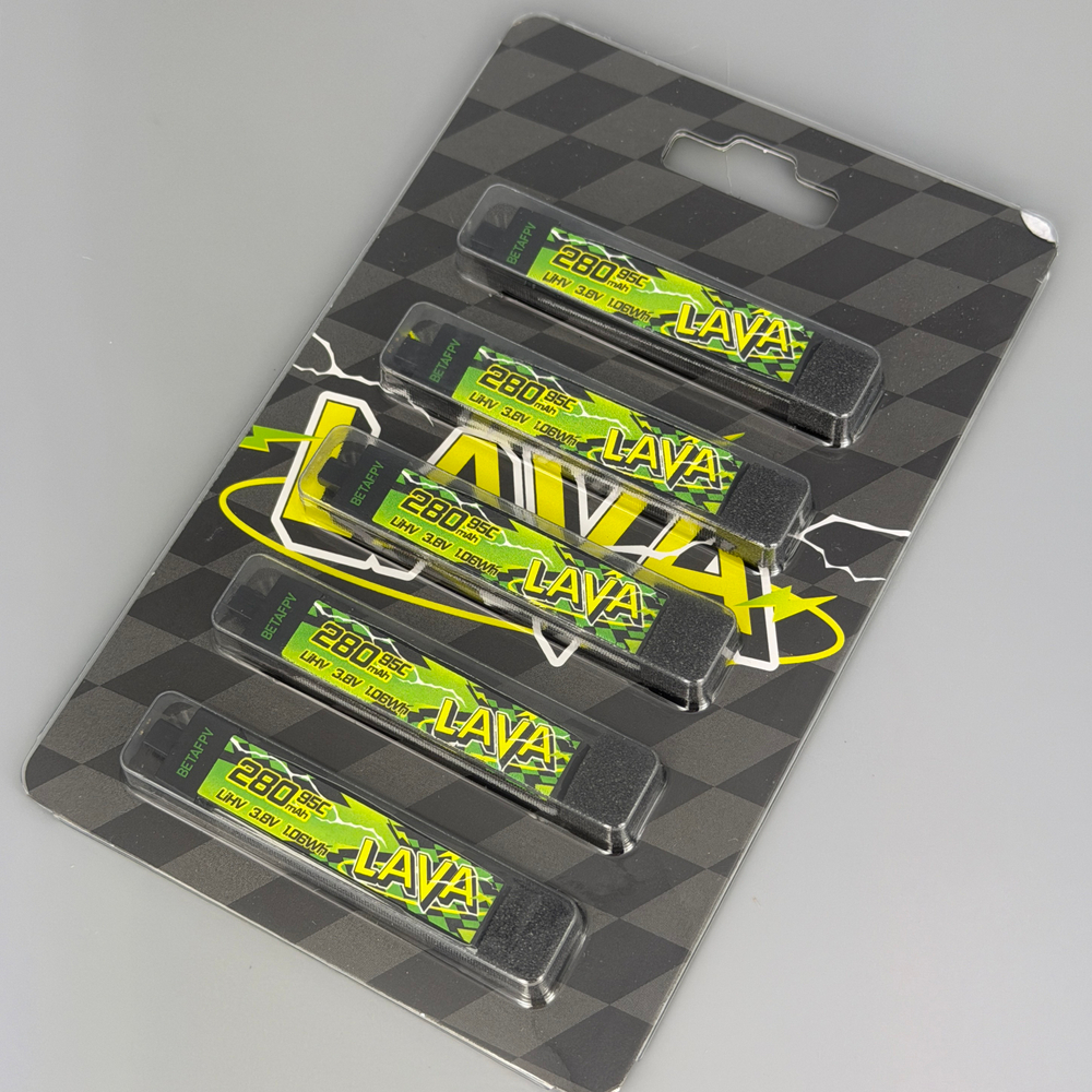 Аккумуляторы Betapv Lava2 1S 280mAh 95С 3.8V 5 шт.