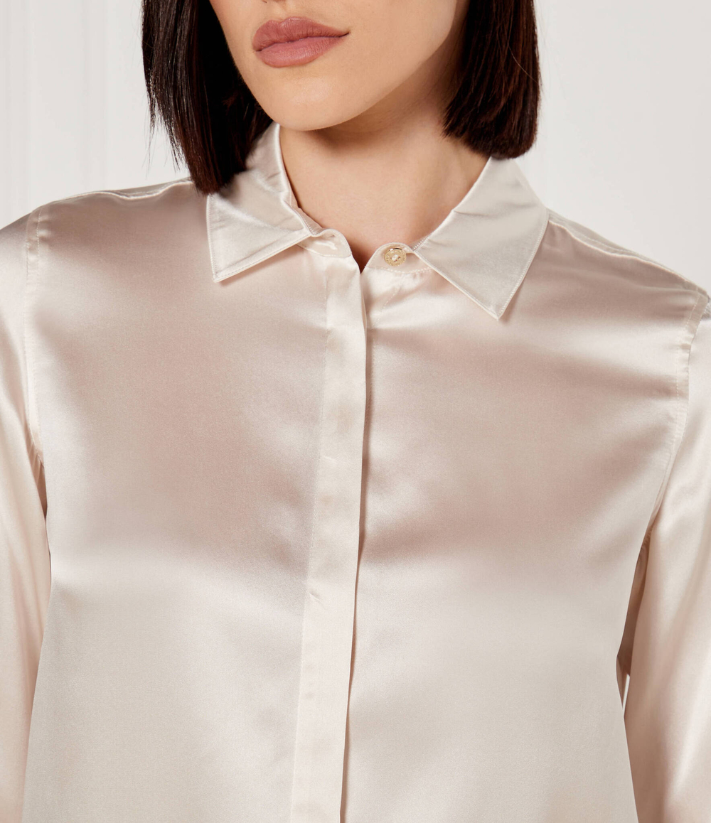 Шелковая рубашка Marciano Guess - экрю(4RGH24 9719Z)