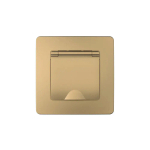 BLANCA С/У IP44 РОЗЕТКА с заземлением со шторками, с крышкой, 16А, 250В, ТИТАН