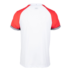 Мужское теннисное поло Fila Alfie T-Shirt Men - White, Red