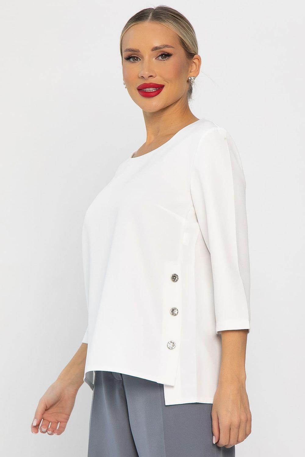 Блуза Аурия (белая) Б14217-48М LT Collection