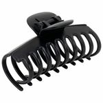 Крабы для волос НАБОР 3 шт., 8,5 см / 9 см / 11 см, soft touch, чёрный, MONTE VITA, 457032