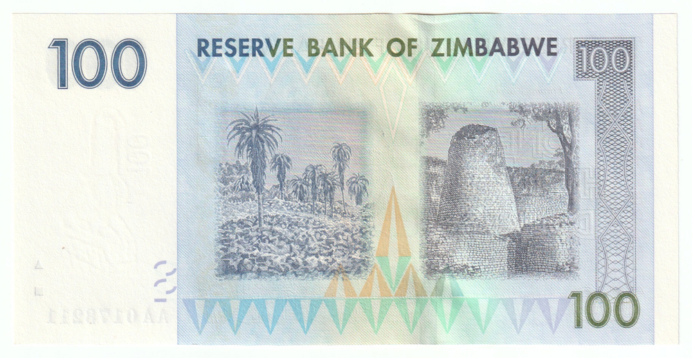 Zimbabwe, 100 Dollars, 2007, UNC