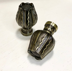Карниз кованый витой консольный "Тюльпан" d20/16 мм двухрядный, цвет бронза
