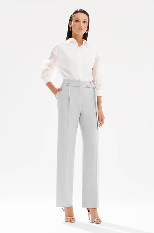 31262 Брюки женские (серый меланж)