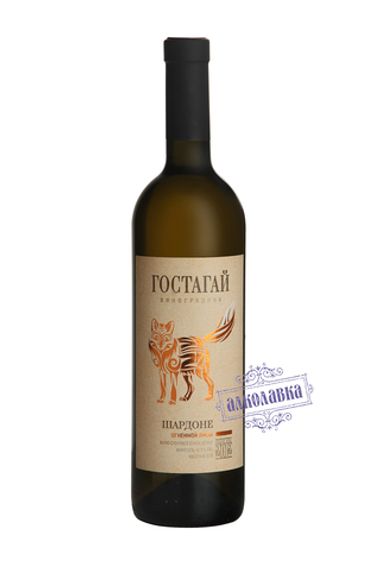 Гостагай. Белое сухое вино Шардоне Огненной Лисы 0,75 Л