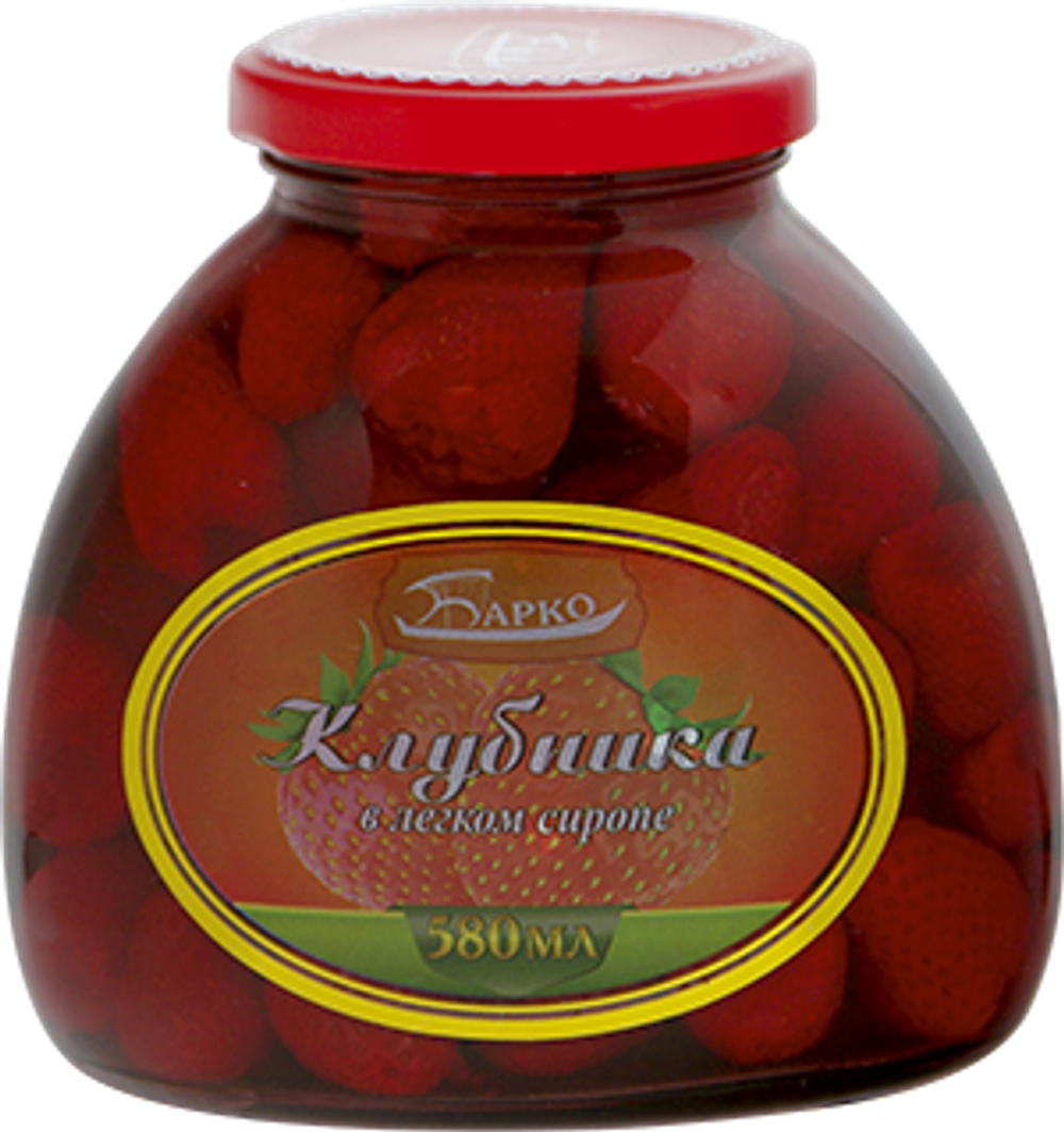 клубника БАРКО в сиропе 580мл ст/б (1х12)