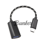 OTG адаптер USB - Type C (0.18 м) черн