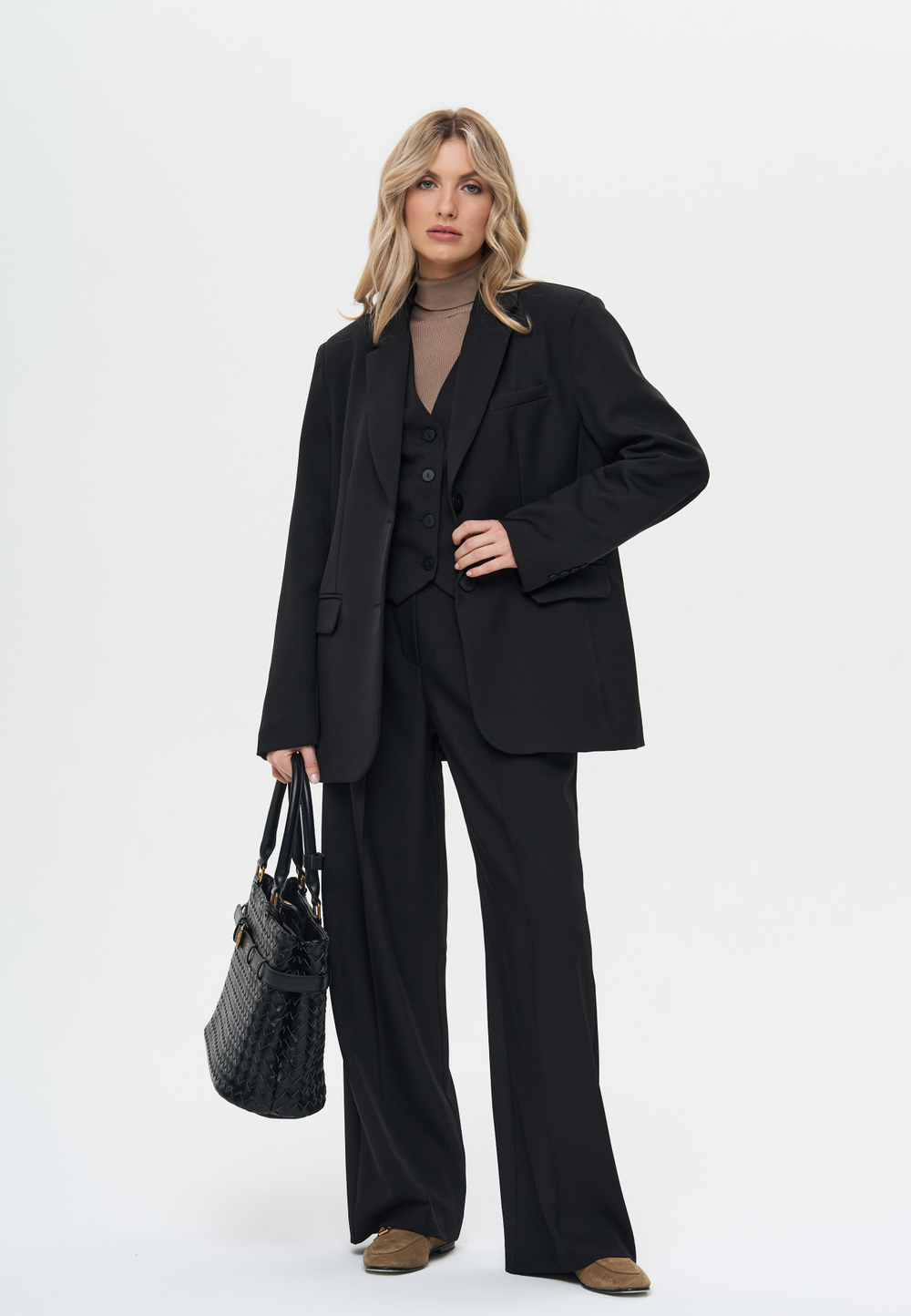 Брюки с простроченными стрелками