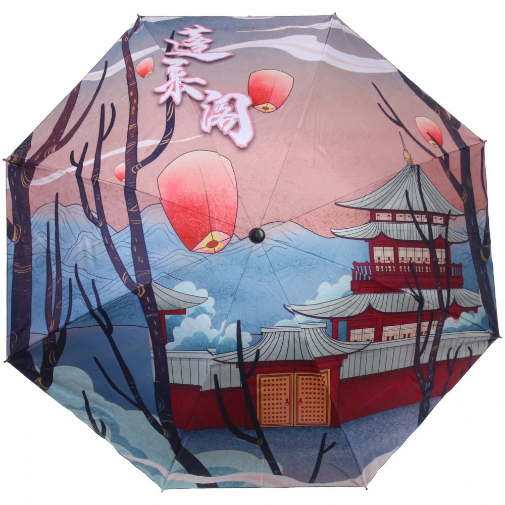 Зонт механический ветроустойчивый, матовая ручка «BESTzontik - World», длина 25см, d-110см