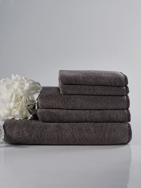 Набор полотенец 3шт Claire Batiste Atelier Ile темный серо-коричневый