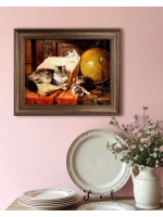 Картина интерьерная на холсте в раме 25*31 см