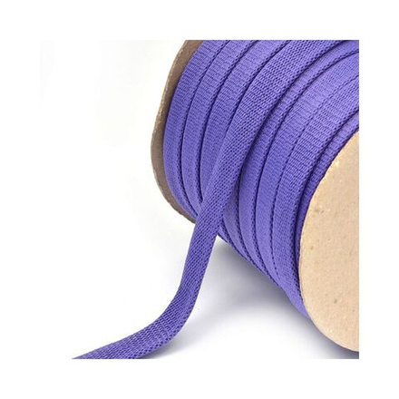 Шнур плоский полиэфир 12-15мм цв. фиолетовый