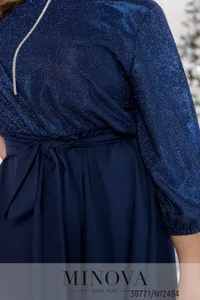 Платье 2484-темно-синий Minova