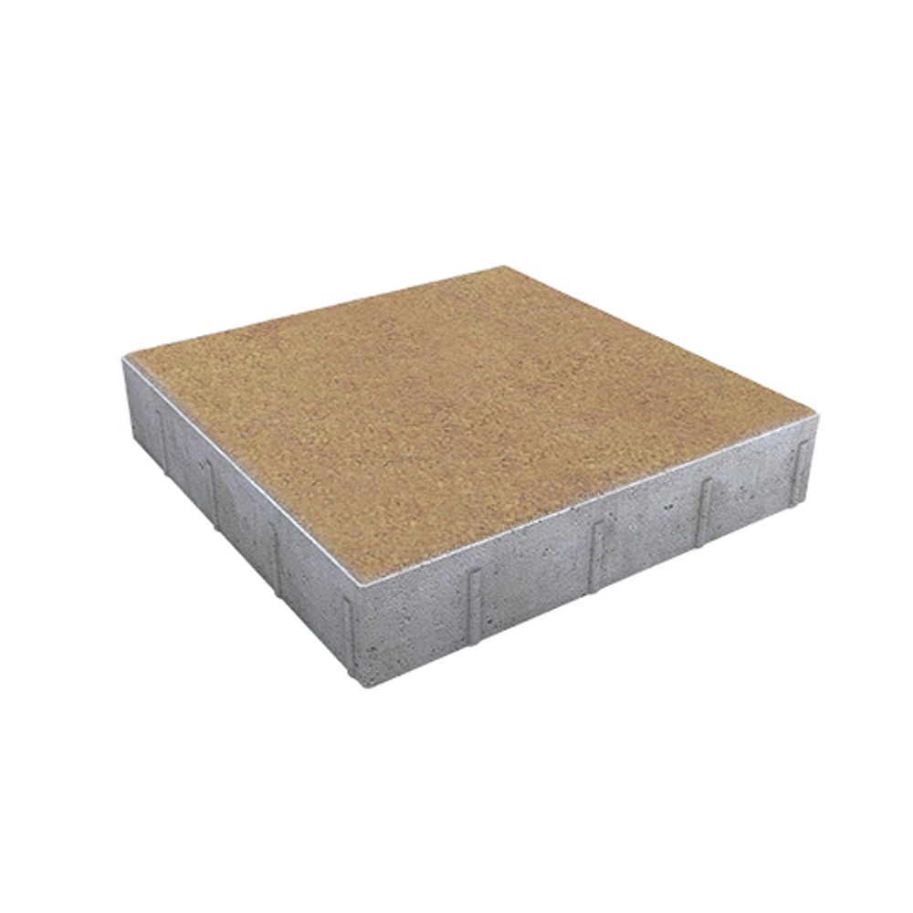 Тротуарная плитка КВАДРАТ 500х500 мм - Листопад гладкий Сахара