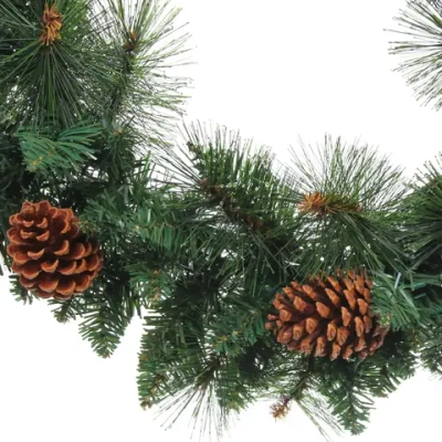 Венок хвойный «Богатство шишек» d-60 см, леска, ПВХ, шишки