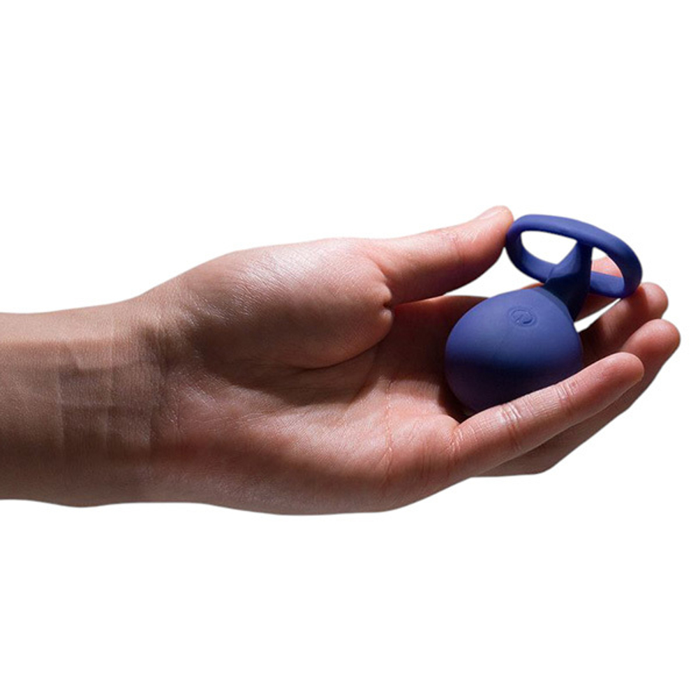 Синий аккумуляторный вибростимулятор на пальцы Sose Lunar LU00107