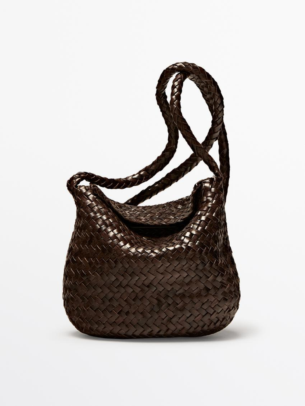 Massimo Dutti Сумка с ремнем через плечо, коричневый