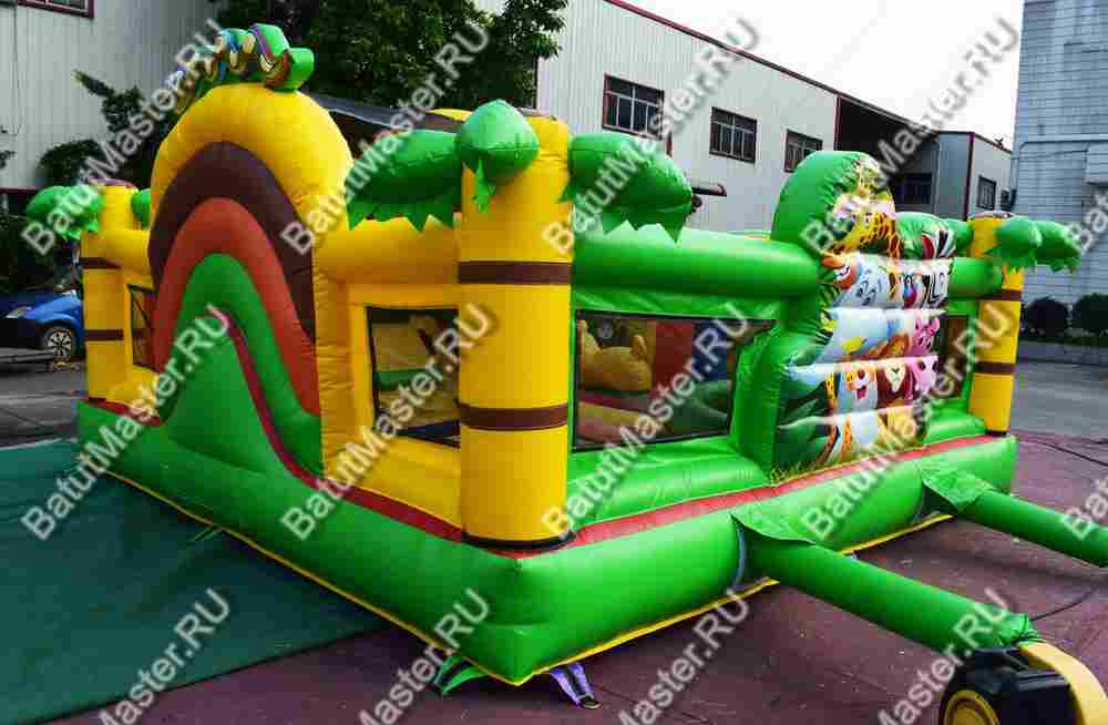 Коммерческий надувной батут "Сафари-экскурсия" 5*5*2,8 м