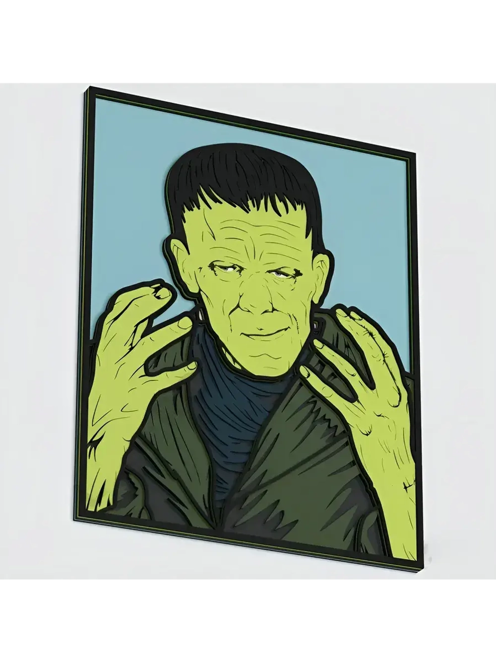 3D Картина по номерам из дерева Франкенштейн, 23x30 см