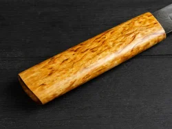 Нож Ханты-Манси, дамасская сталь, рукоять карельская берёза