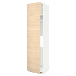 Высокий кухонный шкаф - IKEA METOD/МЕТОД ИКЕА, 200х60х60 см, белый/под беленый дуб