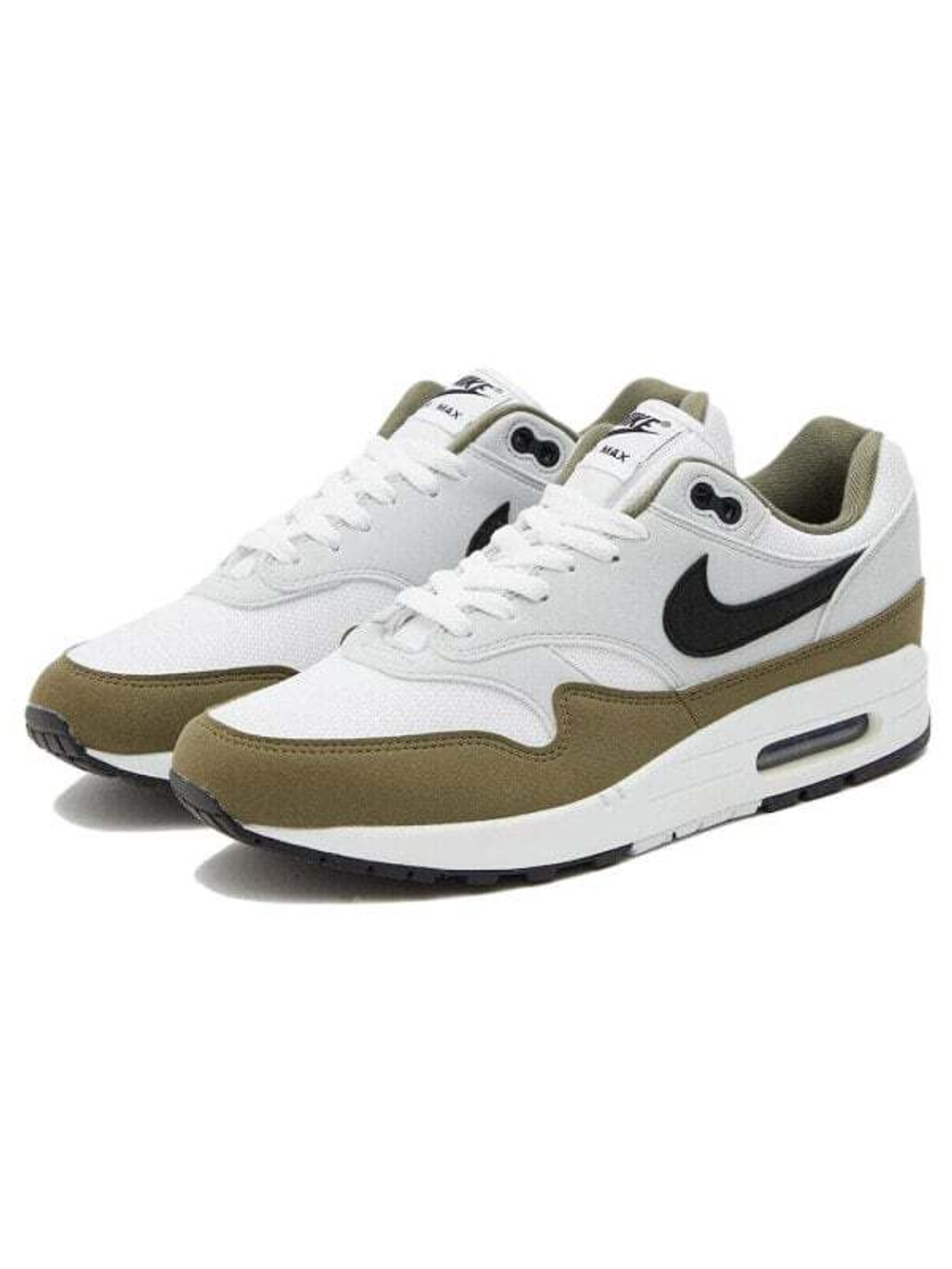 Nike Air Max 1 White Black Medium Olive