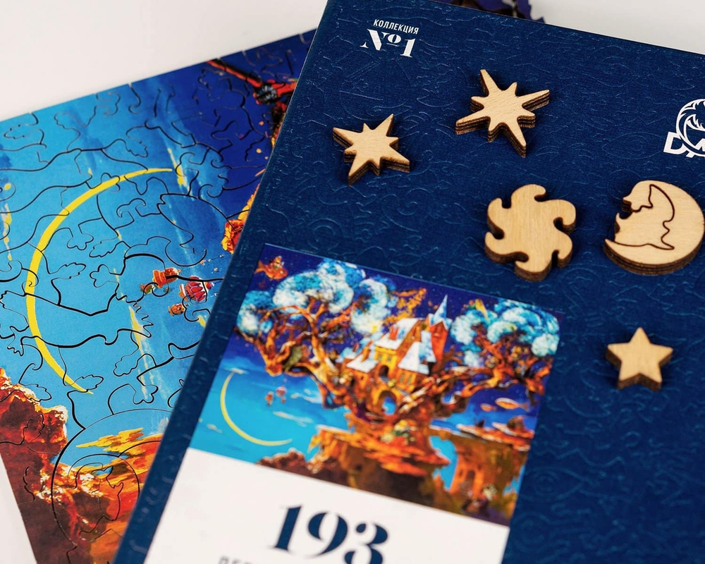 Дерево сновидений от DAVICI - Деревянные пазлы причудливой формы, сказочная картина, которую вы собираете сами