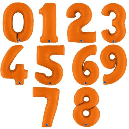 Цифра Оранжевая 102см на выбор