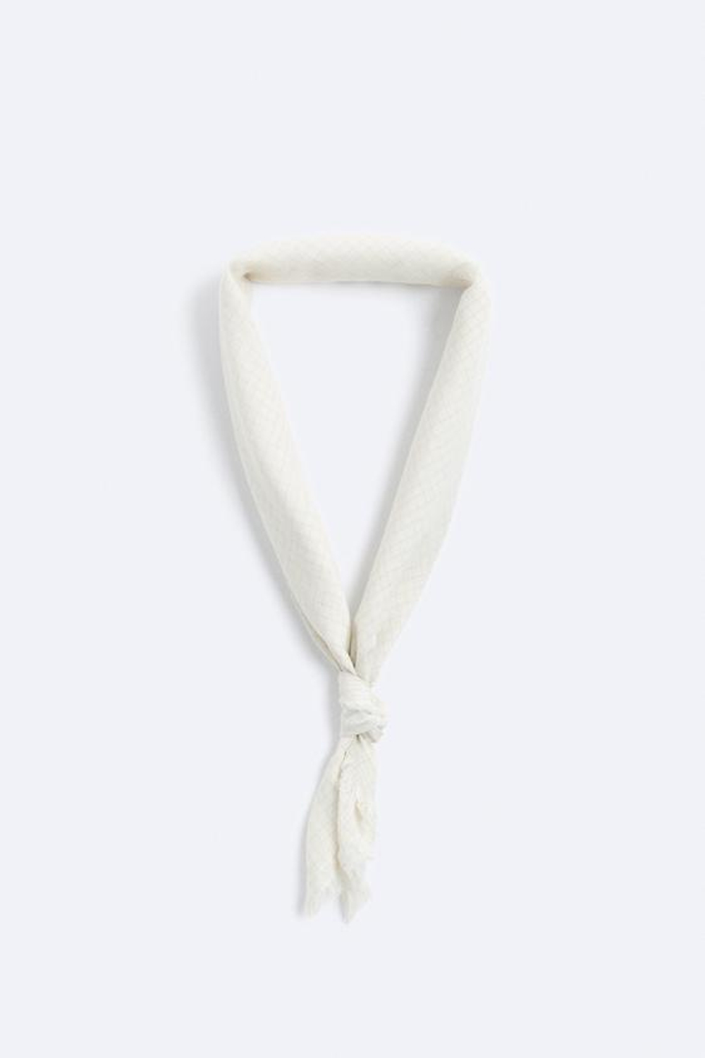 ZARA БАНДАНА В КЛЕТКУ, ЭКРЮ