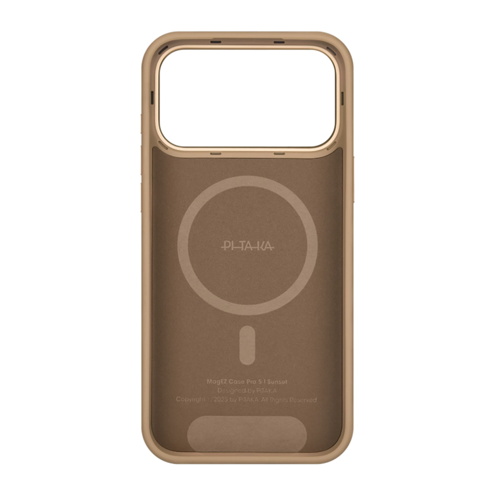 Арамидный чехол MagSafe PITAKA Sunset · Moonrise Summa Case для iPhone 17 Pro Max Укреплённый гибридный текстурированный чехол из арамидного волокна с сенсорной накладкой для Контроллера камеры