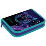 Пенал 1 отделение, 200*140*40 Berlingo "Neon Tiger", 2 откидные секции, полиэстер