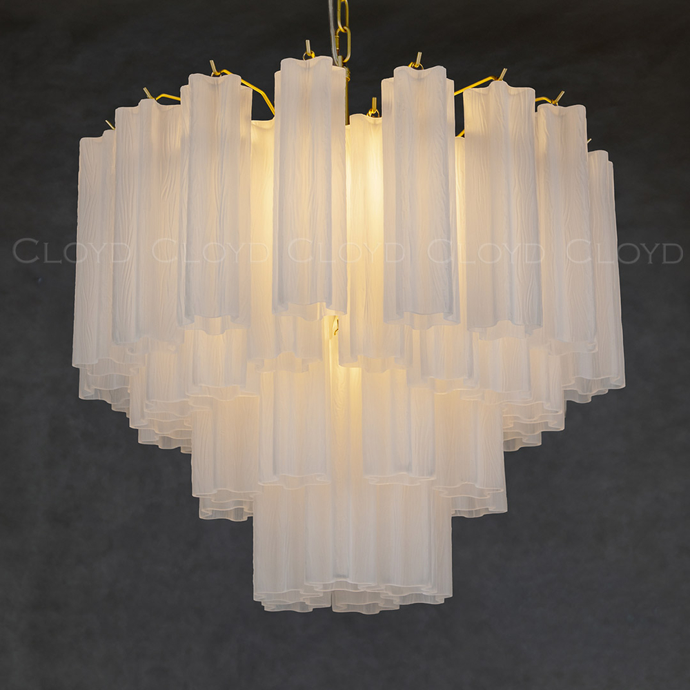 Люстра Cloyd ANNO-C C7 / Ø58 см - латунь светл. - белое матовое стекло (арт.11649)