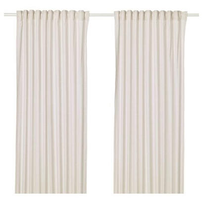 Комплект штор IKEA HANNALILL (ХАННАЛИЛЛ), Бежевый, 145х250 см, 2 шт