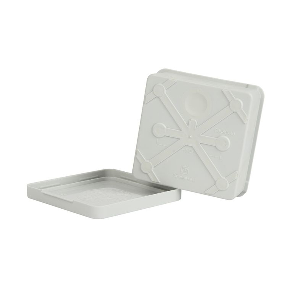 Коробка распределительная под монтажный пистолет Промрукав 80х80х40 мм серая