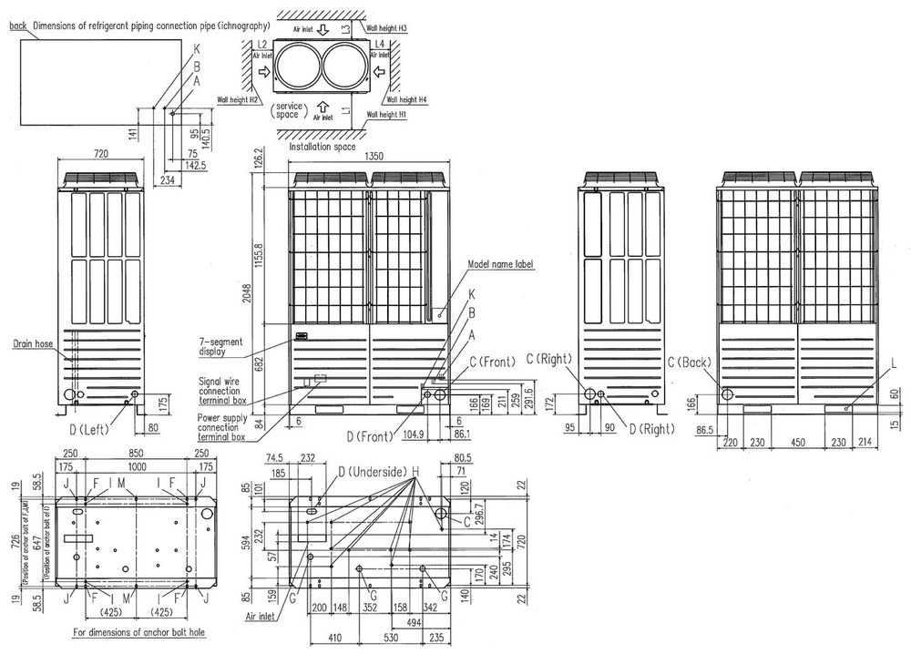 Наружный блок мульти-сплит VRF KX6 Mitsubishi Heavy FDC615KXE6