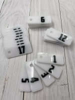 Номерки для ключей 2х5см