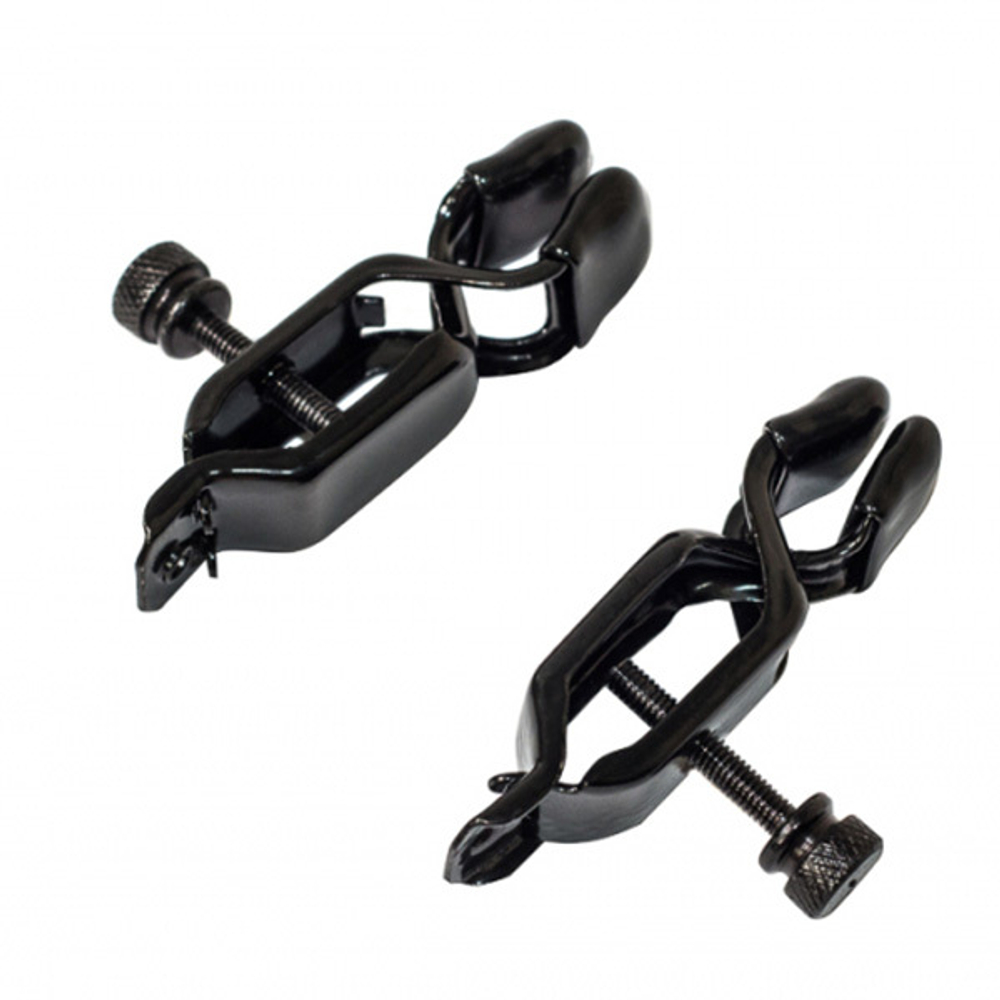 Стильные черные металлические зажимы на соски Lola Games Party Hard Craze 1132-01lola