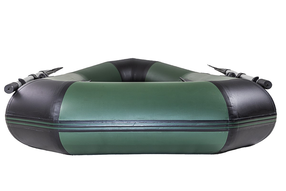 Броня-220 зеленый-черный (лодка ПВХ с усилением)