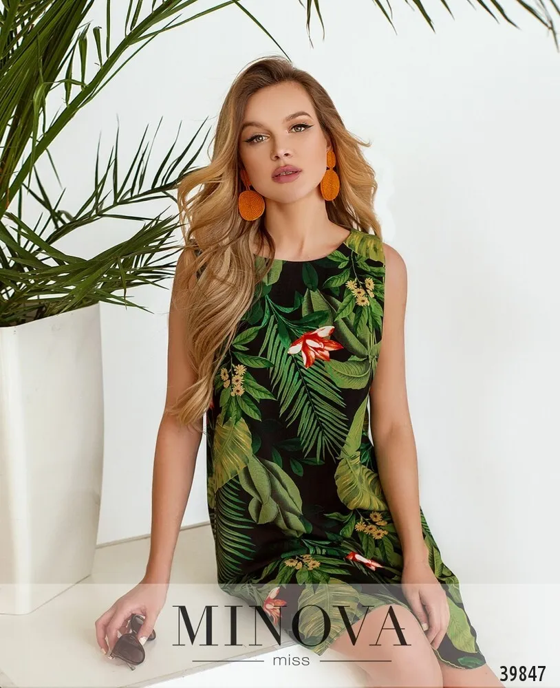 Платье 3153-черный Minova