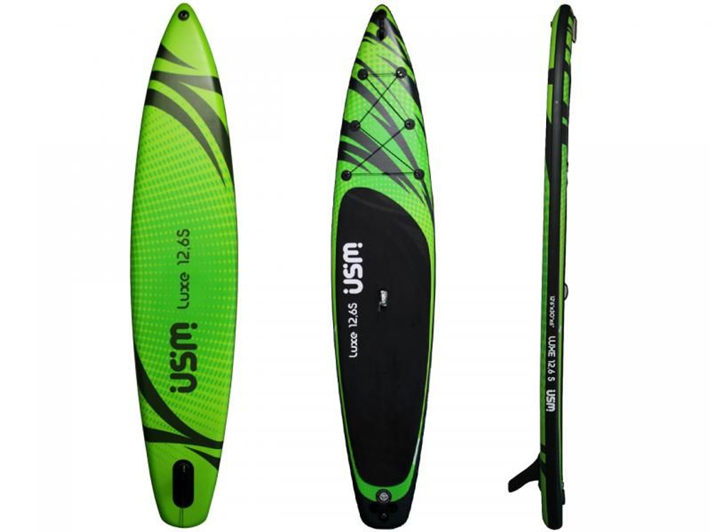 Доска SUP надувная LUXE USM 12,6 Sport GREEN
